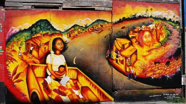 Сальвадор и его местные граффити
