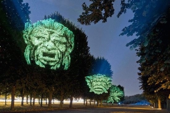 3D проекции на деревьях