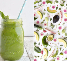 Зелёный смузи: кейл, шпинат и авокадо — отличное начало дня!