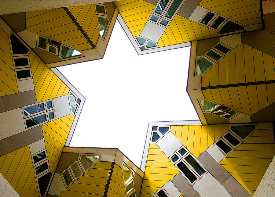 Удивительные дома кубы в Роттердаме