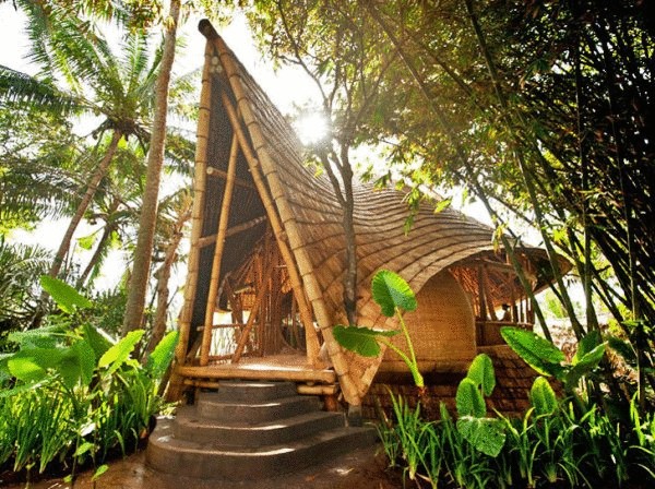 Зелёный туризм на Бали: Green Village – всё из бамбука 