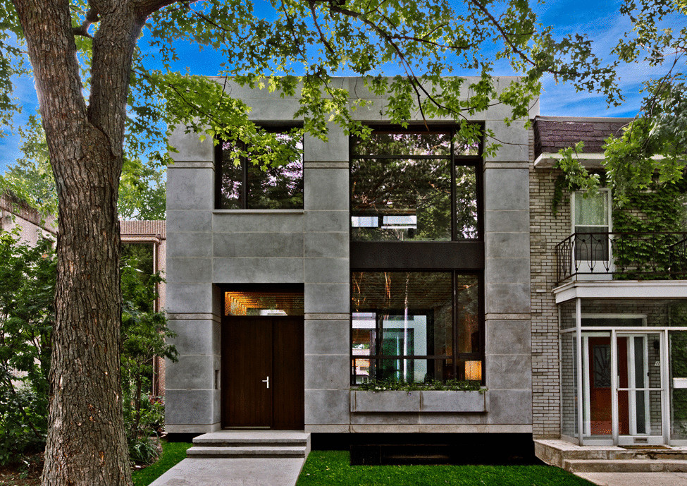 «Зеленый» дом с современным дизайном в Монреале, Канада
