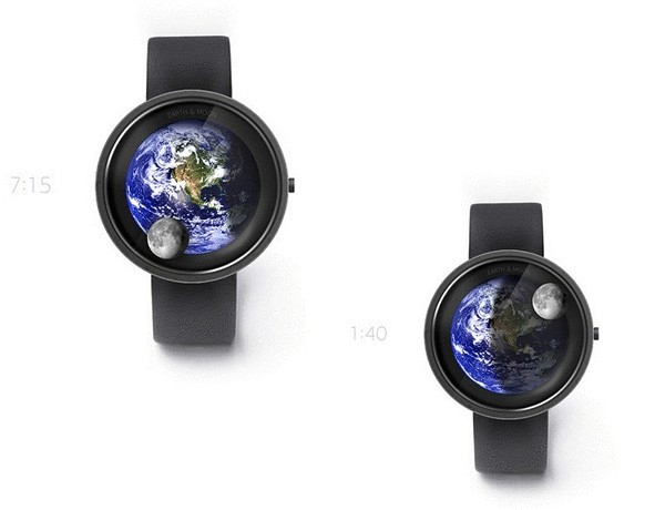 Earth and moon watch: солнечно-лунные часы Александра Сорокина  