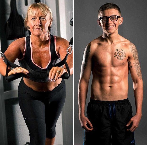 Невероятное преображение матери и сына, после отказа от вредных продуктов и занятий спортом