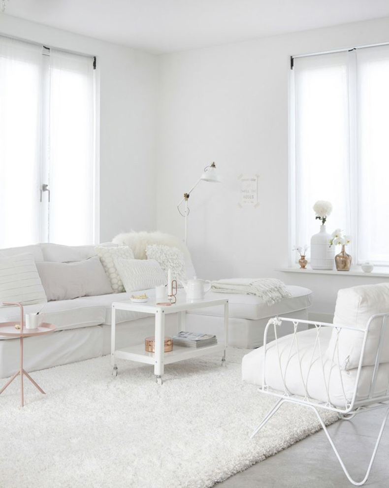 Белый цвет в интерьере— чистота минимализма