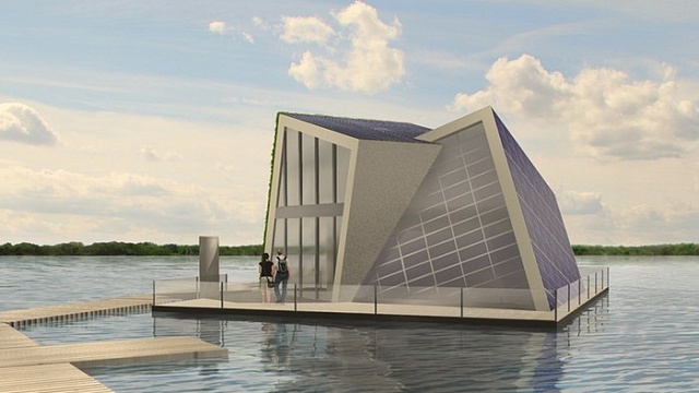 В Германии создают плавучий дом с автономными системами водо- и энергоснабжения