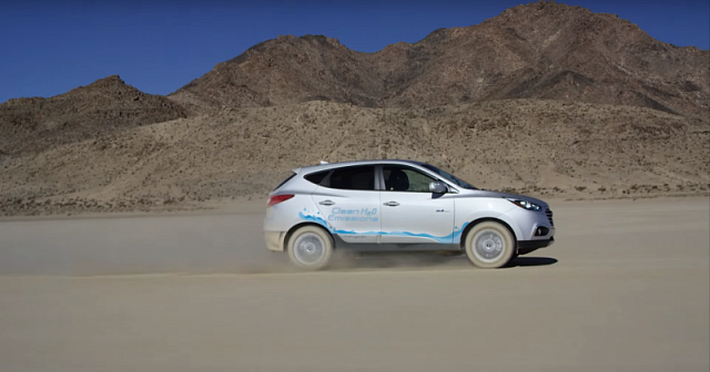 Hyundai Tucson установил рекорд скорости среди оснащенных водородными топливными элементами авто