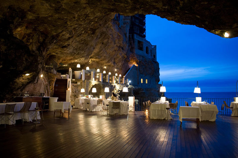 Гротта Палаццезе – живописный ресторан, расположенный внутри пещеры