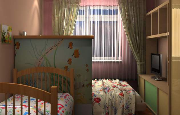 Как совместить спальню и детскую в одной комнате