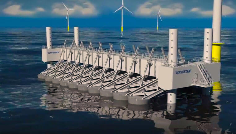 В Дании построили инновационную волновую электростанцию Wavestar