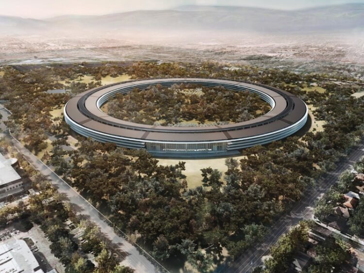Строительство нового кампуса Apple в разгаре