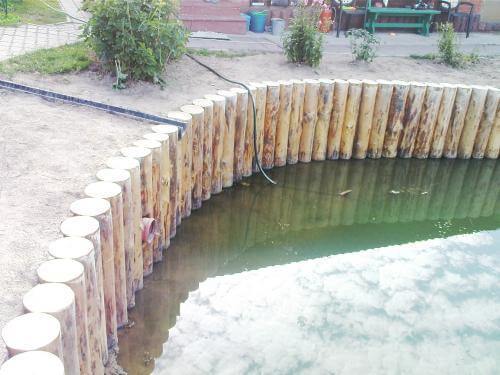 Укрепление берегов пруда: способы укрепления водоема в саду