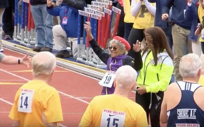 Столетняя женщина, которая побила мировой рекорд по легкой атлетике