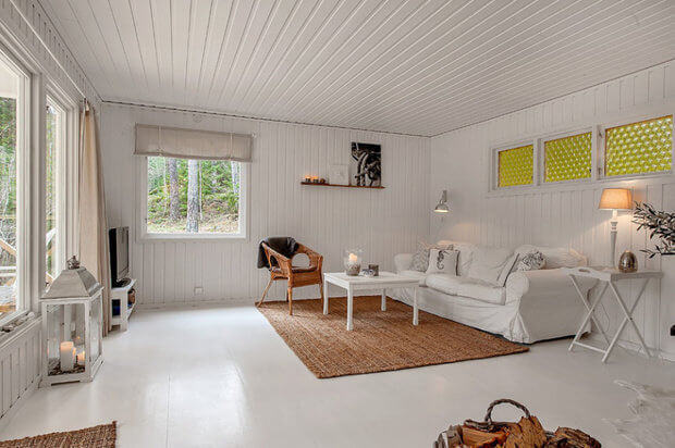Уютный мини-коттедж в белом цвете: все необходимое на 57м² 