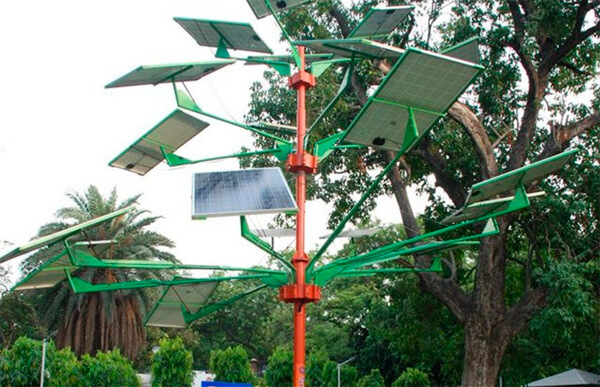 "Солнечное" дерево, заменяющее традиционную СЭС, разработано в Индии