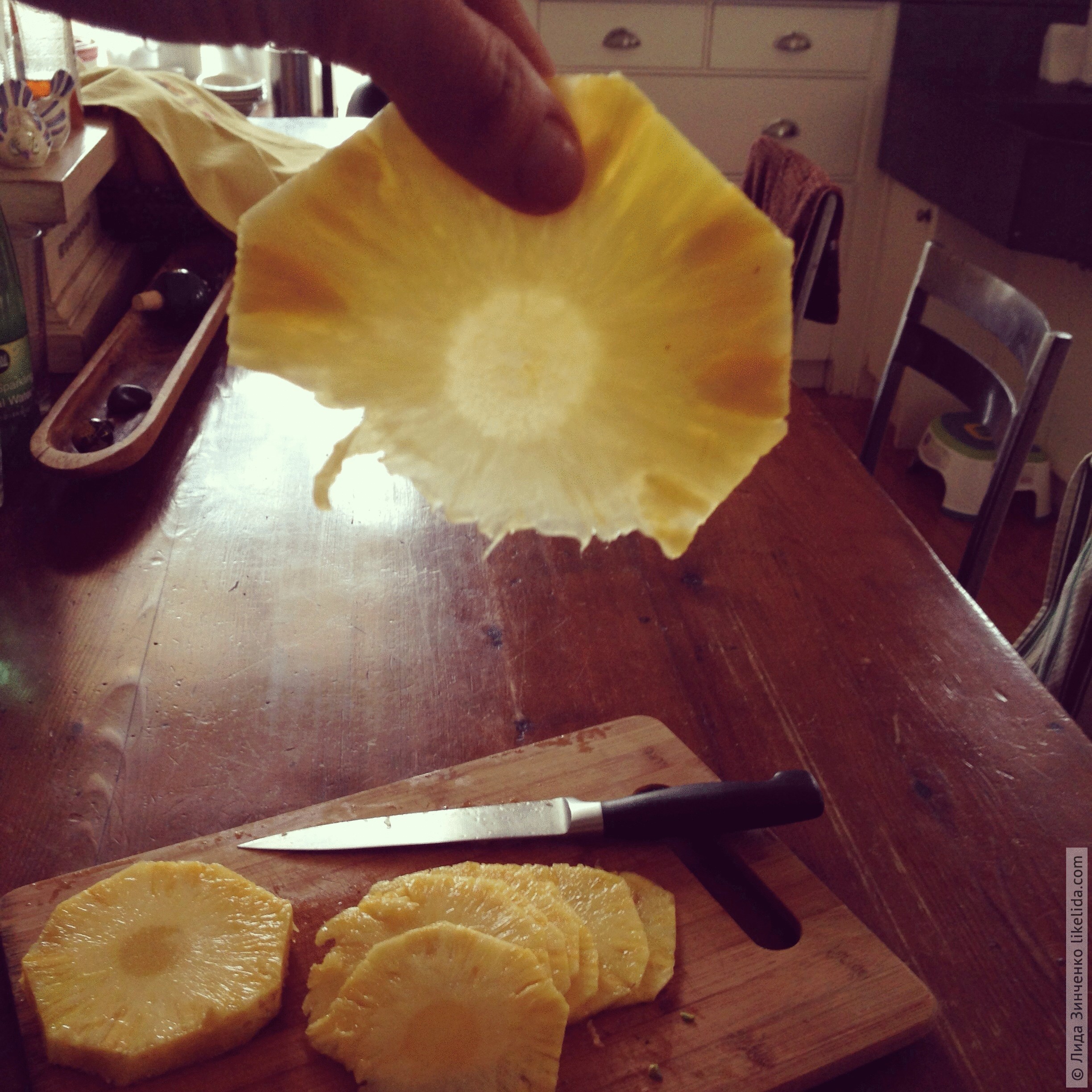 Готовим ананасовые чипсы
