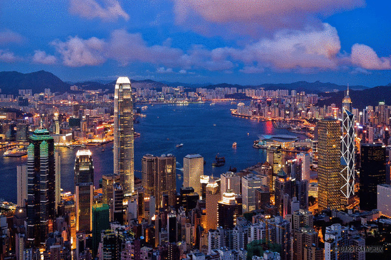 Гонконг c высоты птичьего полета