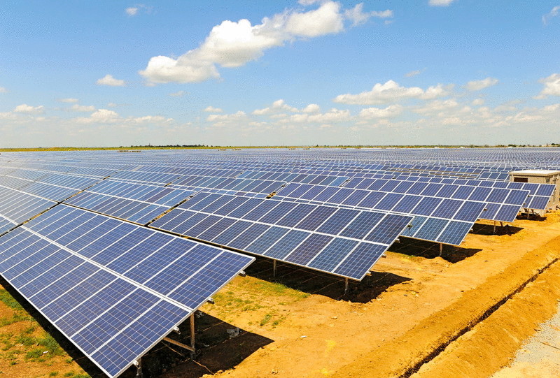 Новая солнечная электростанция в Украине 