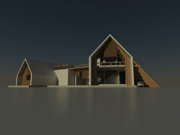 Энергоэффективный дом с цаплями