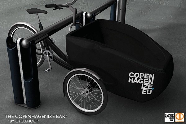 Парковки для грузовых велосипедов в Копенгагене